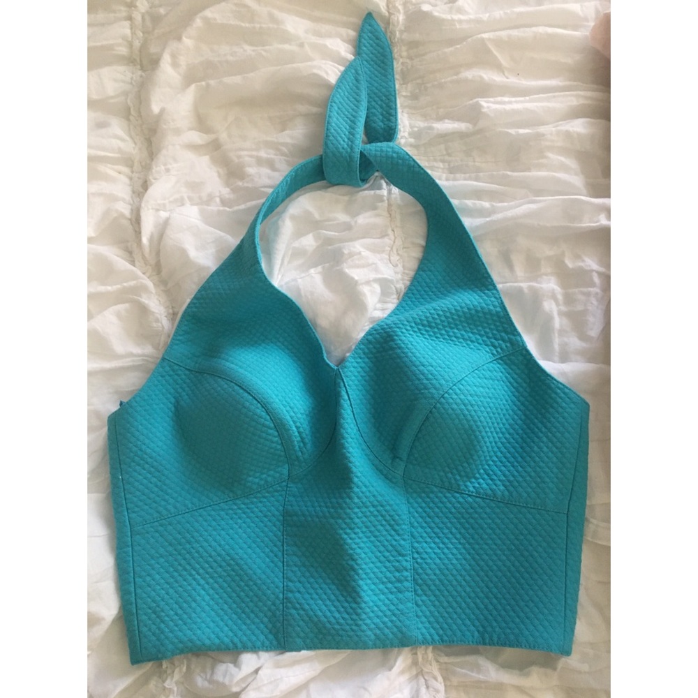 Aqua Retro crop top a perfect day in paradise 4